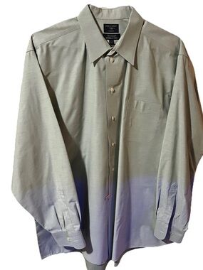 Dockers Wrinkle Free Men's Size xL 17 To 17 1/2 Shirt Long Sleeve green